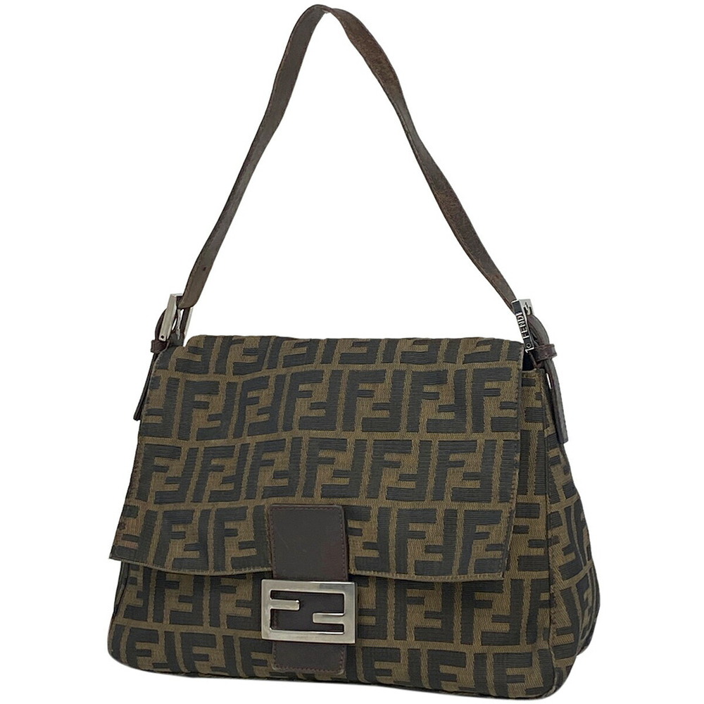 Fendi Zucca shoulder bag Mamma Bucket handbag canvas brown